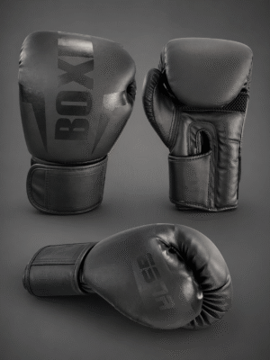 guantes de boxeo color negro