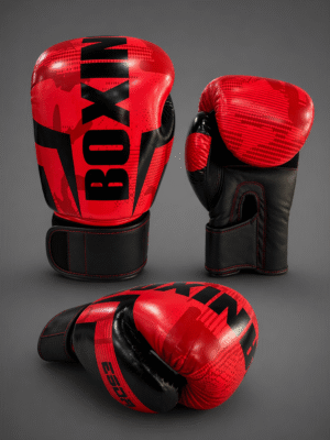 guantes de boxeo rojos