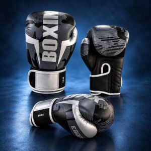 Guantes de boxeo grus olata y negro